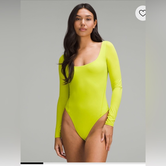 lululemon athletica Other - Lululemon Nulu bodysuit square neck long sleeve size med